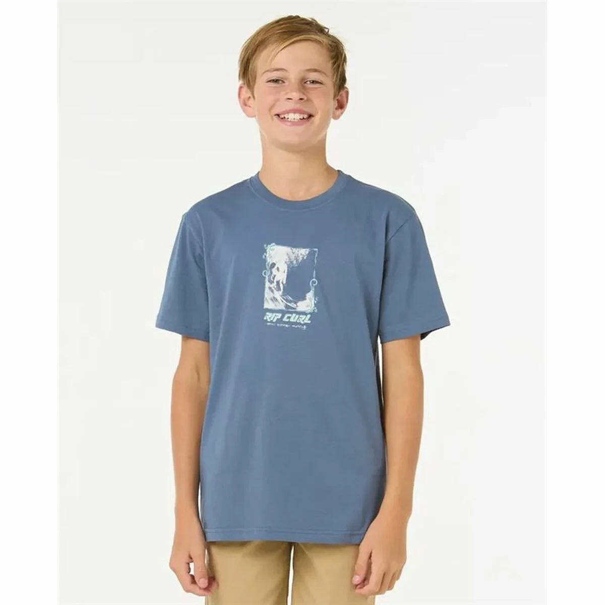 Camiseta de Manga Corta Infantil Rip Curl Raw Energy Frame Tee