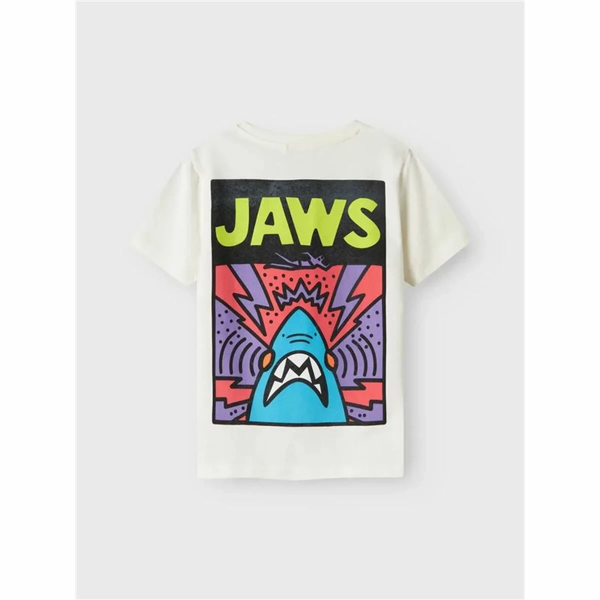 Camiseta de Manga Corta Infantil Name It Nkmmakai Jaws Nreg Box Sky