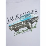 Camiseta de Manga Corta Infantil Jack & Jones Jorboston Photo w Neck Añil