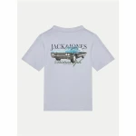 Camiseta de Manga Corta Infantil Jack & Jones Jorboston Photo w Neck Añil