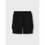 Pantalón corto Name It Nkmollie Cargo Unb Noos Negro Infantil Hombre