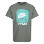 Camiseta de Manga Corta Infantil Nike Future Utility Ss Gris oscuro