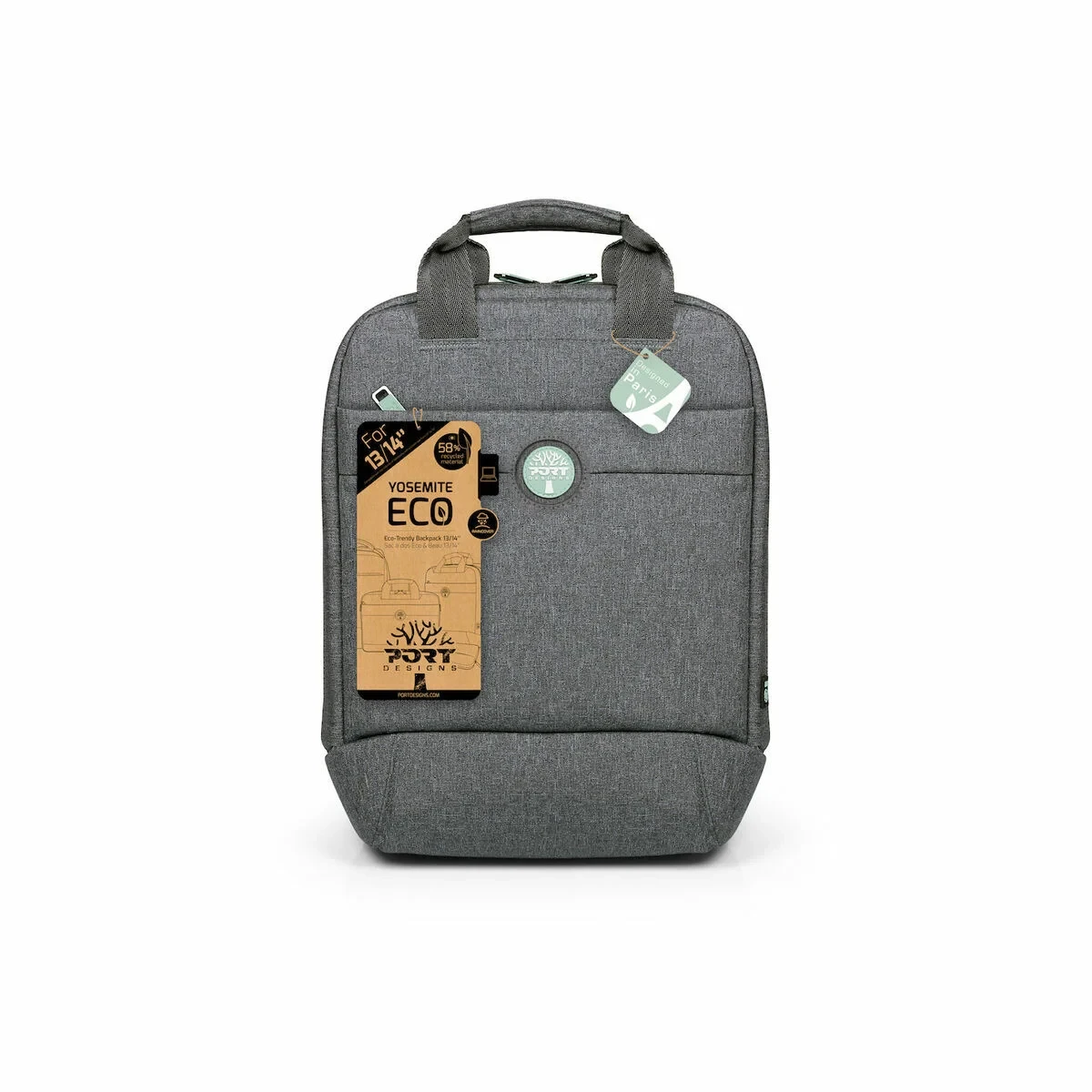 Mochila para Portátil Port Designs YOSEMITE Eco Gris