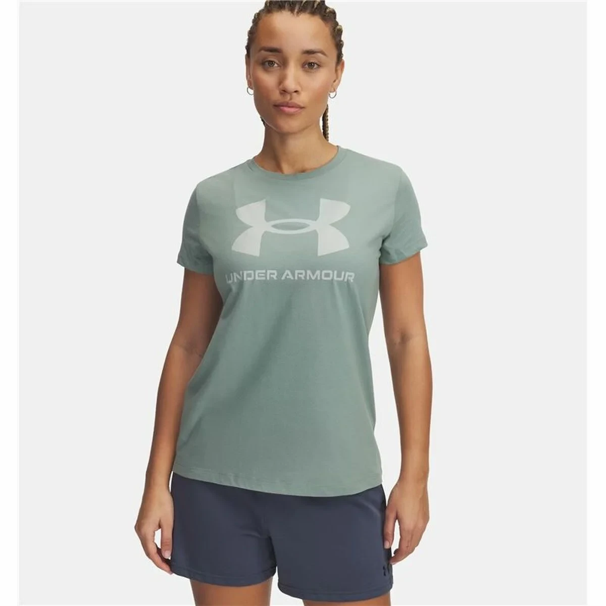 Camiseta de Manga Corta Mujer Under Armour Azul