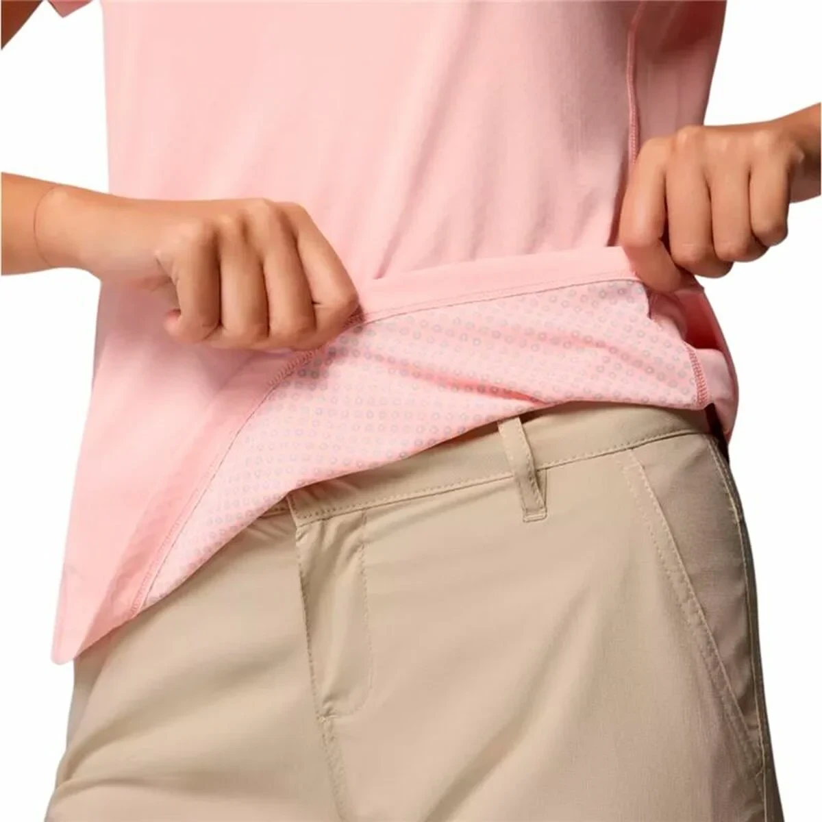 Camiseta Deportiva de Manga Corta Columbia Zero Rules™ Light Ss Rosa