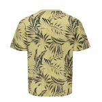 Camiseta de Manga Corta Hombre Only & Sons Onskash Reg Leaf Aop Dorado