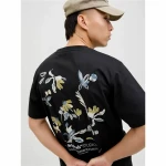 Camiseta de Manga Corta Hombre Jack & Jones Jorvarenna Painted Negro