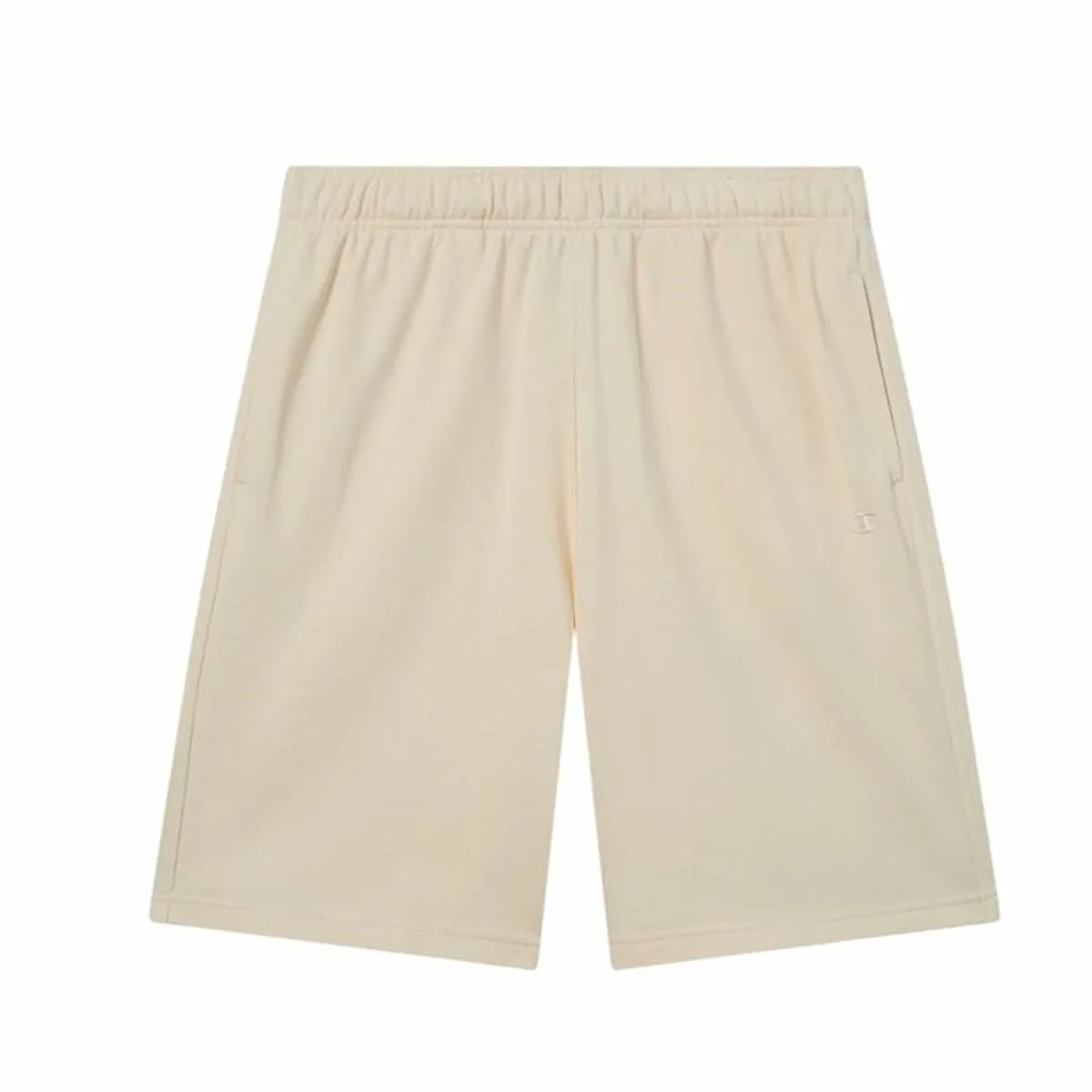 Pantalones Cortos de Hombre Champion Long Blanco Natural