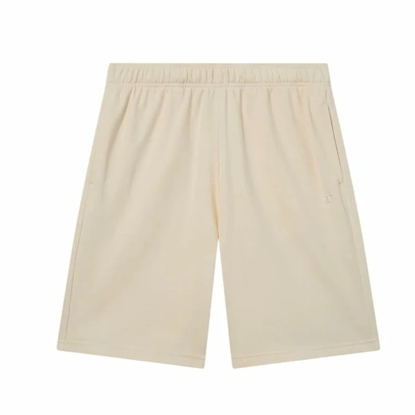 Pantalones Cortos de Hombre Champion Long Blanco Natural