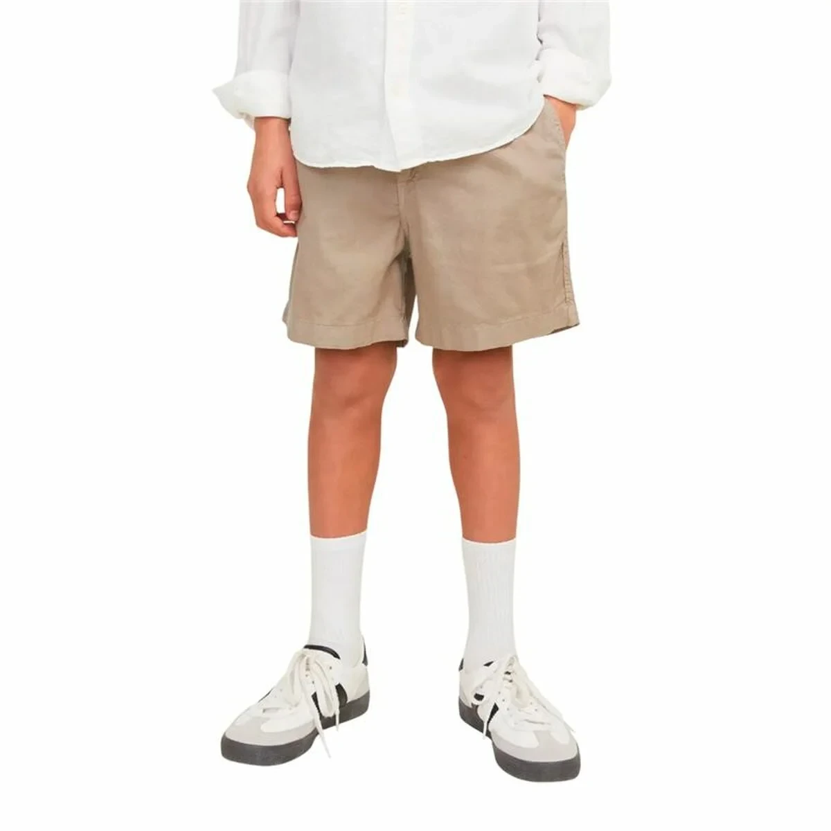 Pantalón corto Jack & Jones Jpstjaiden Jjcampaign Blanco Natural Infantil Unisex