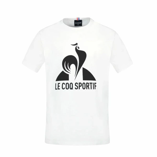 Camiseta de Manga Corta Infantil Le coq sportif Ess N°1 Enfant New Blanco