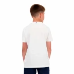 Camiseta de Manga Corta Infantil Le coq sportif Ess N°1 Enfant New Blanco