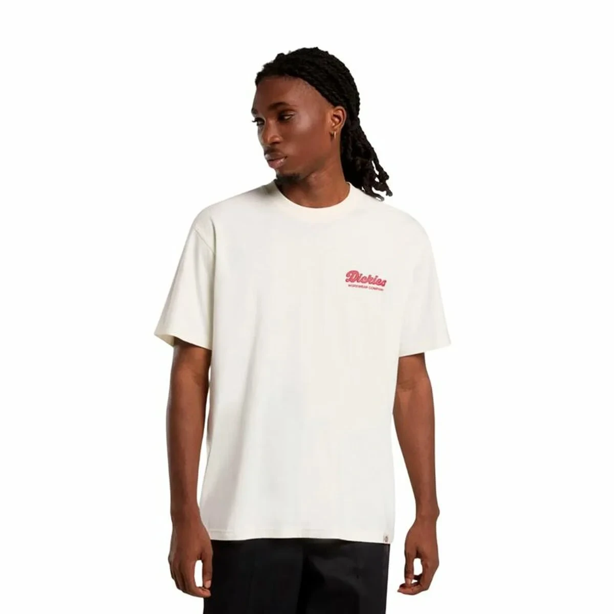 Camiseta de Manga Corta Hombre Dickies Lewistown Ss Blanco