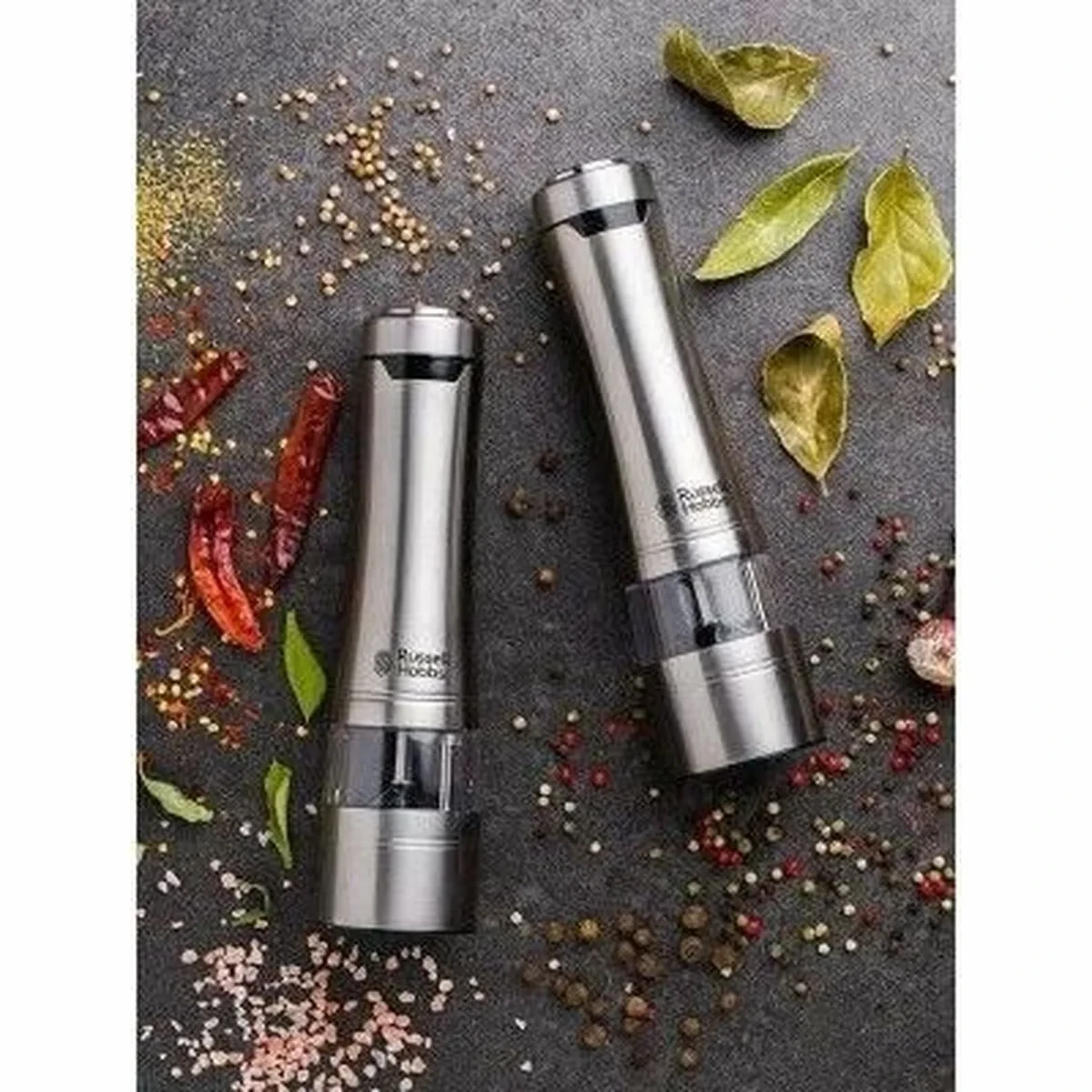 Molinillo para Especias Russell Hobbs 23460-56 Plateado (2 Unidades)