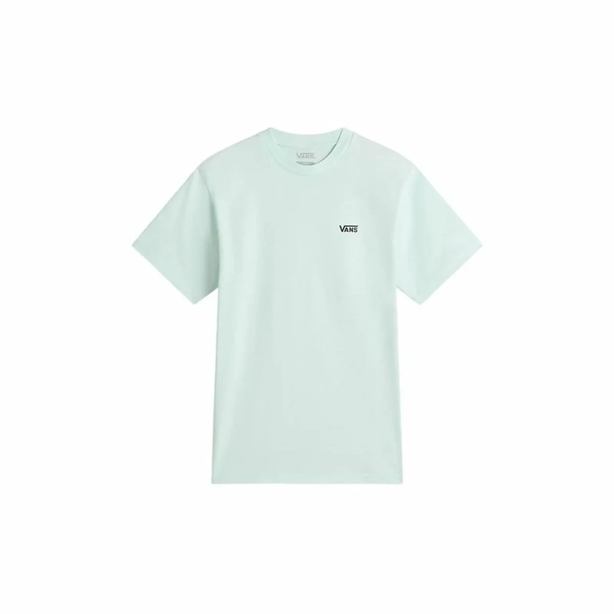 Camiseta de Manga Corta Mujer Vans Left Chest Logo Em Hint Of Mint Aguamarina