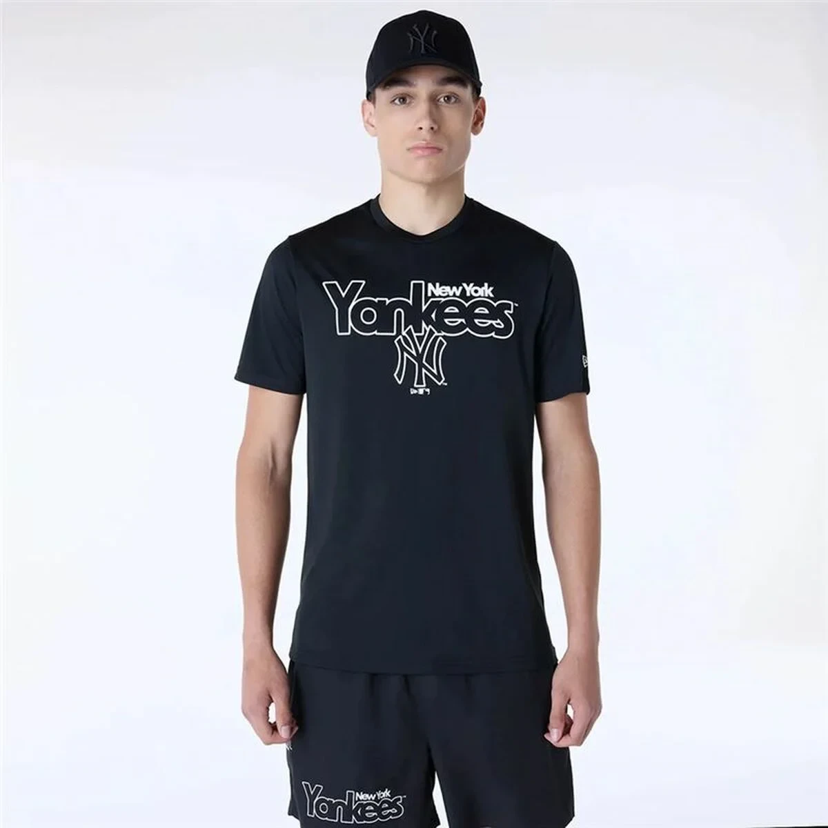 Camiseta de baloncesto New Era New York Yankees MLB Negro