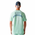 Camiseta de Manga Corta Hombre New Era Mlb Arch Grphc Reg Losdod Pmg Aguamarina
