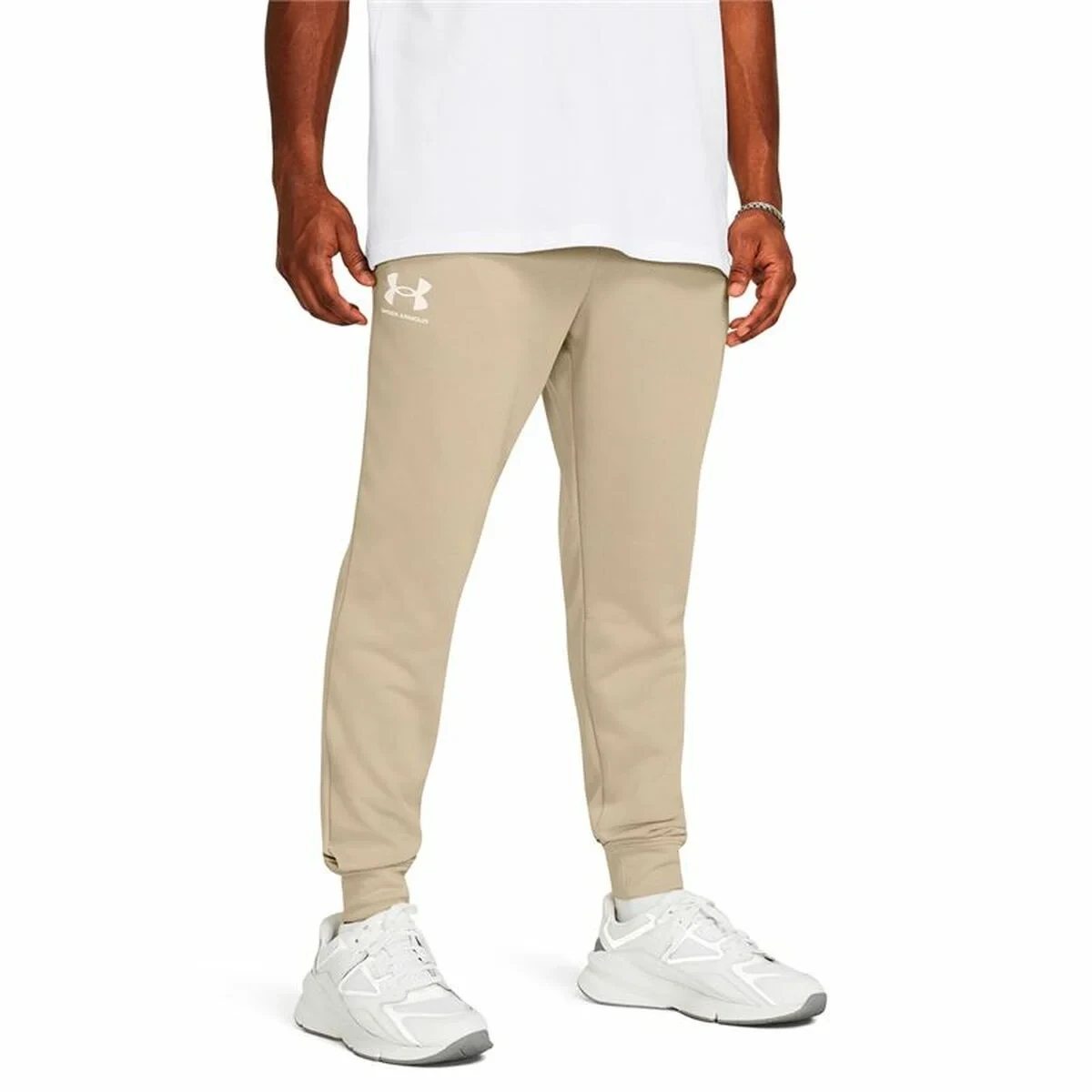 Pantalón Under Armour Rival Terry Jogger Beige
