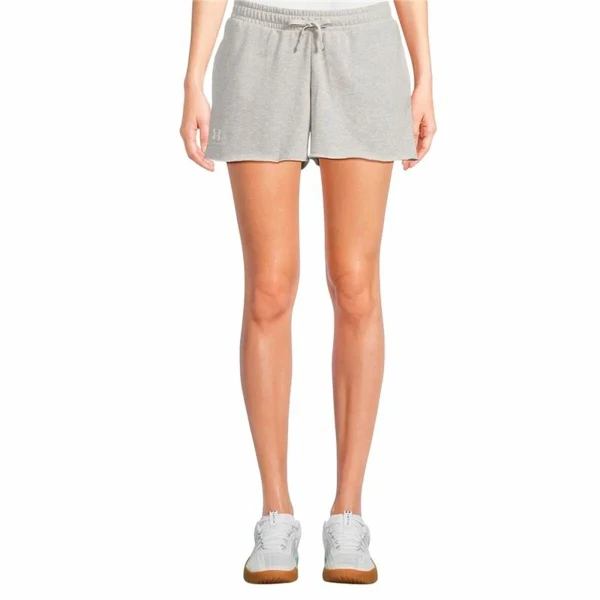 Pantalones Cortos de Mujer Under Armour Rival Terry Short Gris
