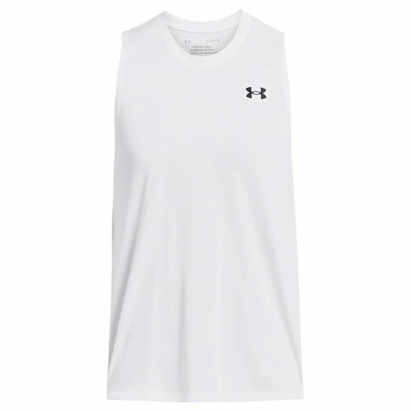 Camiseta para Hombre sin Mangas Under Armour Tech Tank Blanco