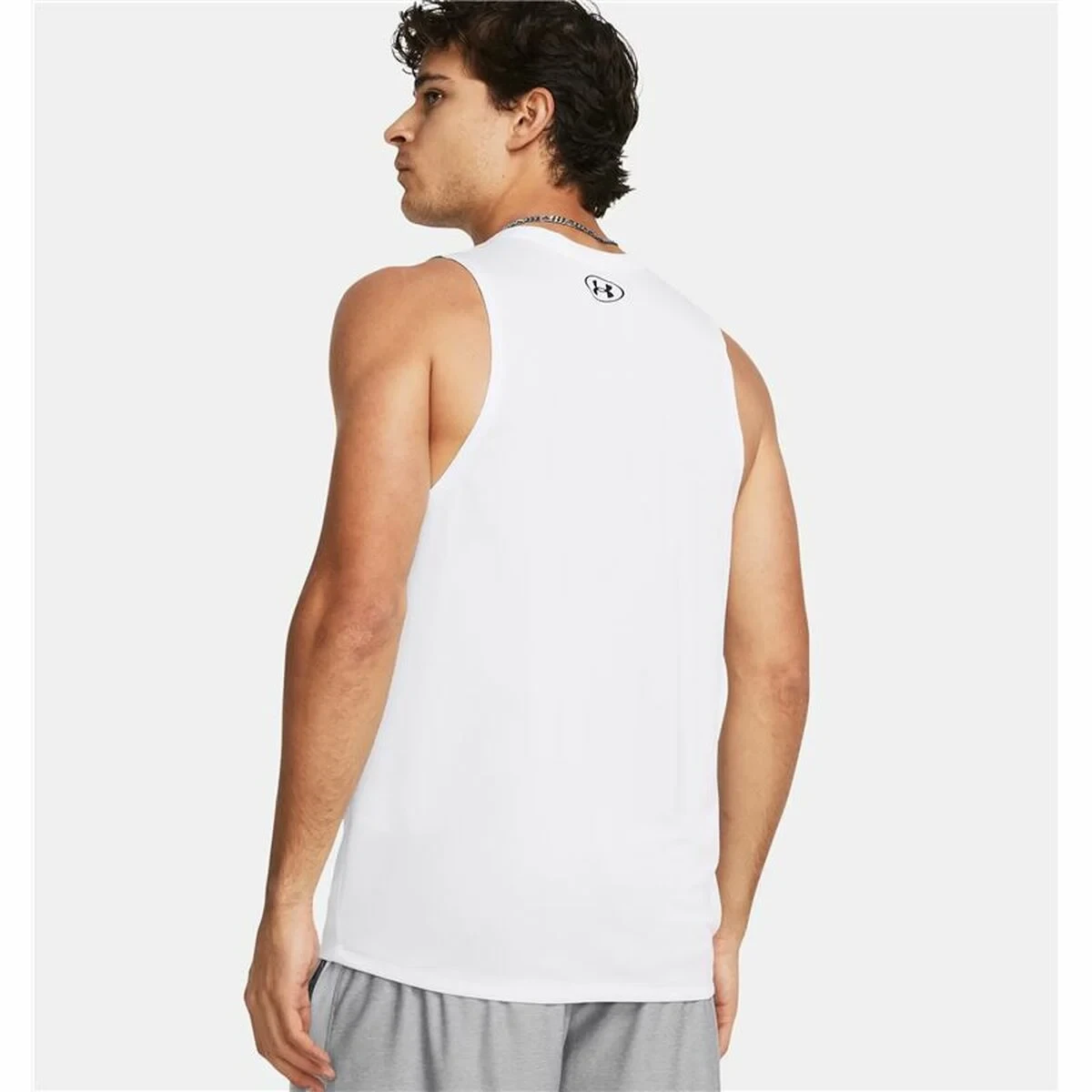 Camiseta para Hombre sin Mangas Under Armour Tech Tank Blanco