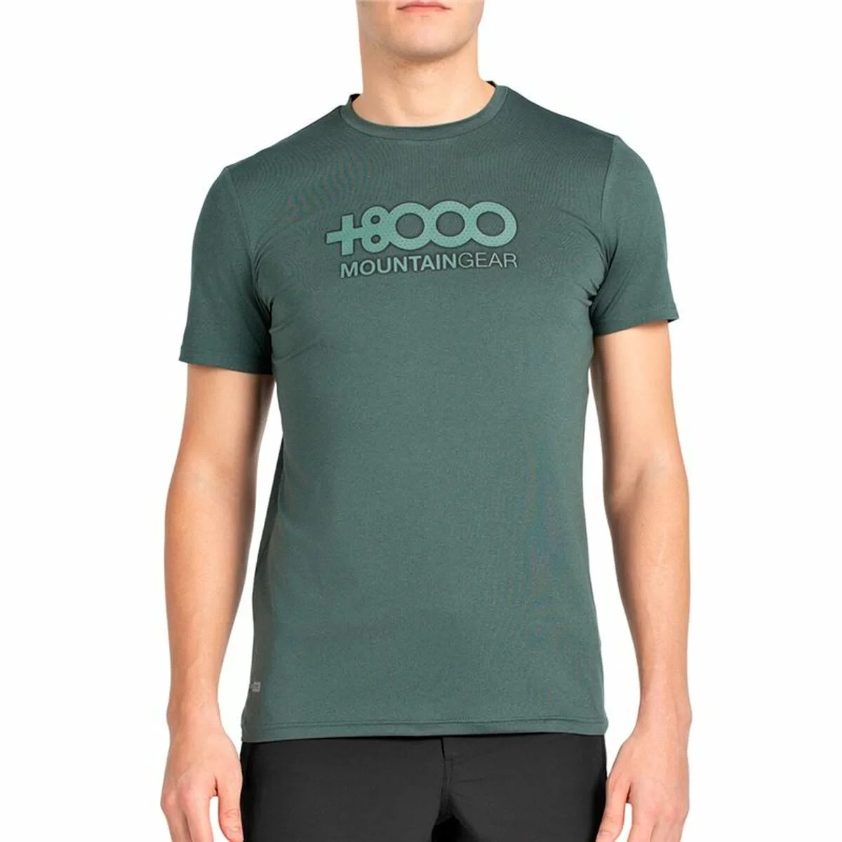 Camiseta Deportiva de Manga Corta +8000 Pipe Verde