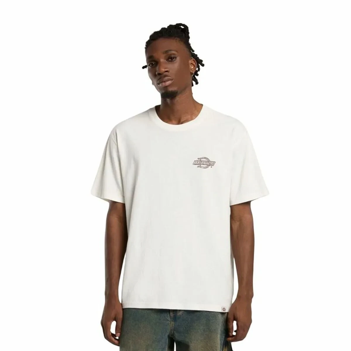 Camiseta de Manga Corta Hombre Dickies Wood Logo Blanco