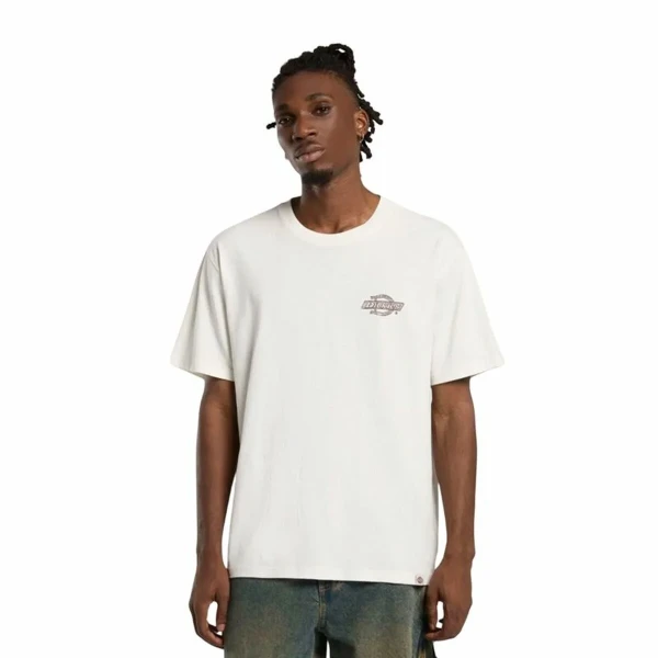 Camiseta de Manga Corta Hombre Dickies Wood Logo Blanco