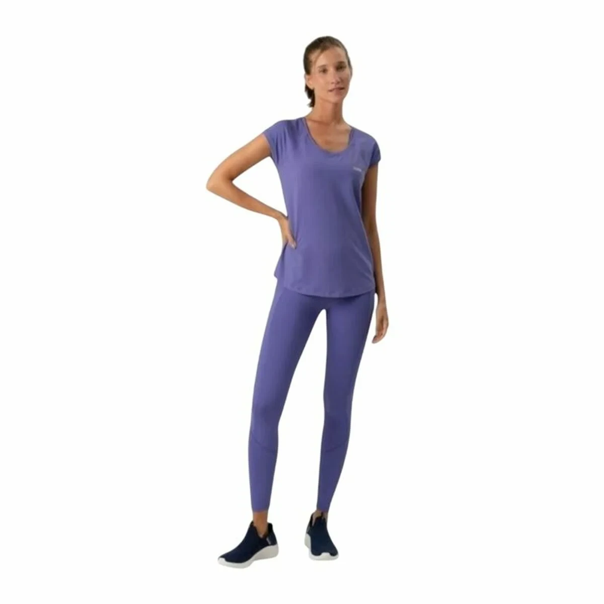 Camiseta de Manga Corta Mujer Ditchil Ease Morado