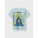 Camiseta de Manga Corta Infantil Name It Nkmmakai Jaws Nreg Box Sky