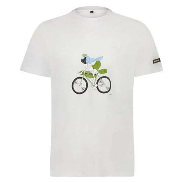 Camiseta de Manga Corta Hombre Shimano Sentiero Ltd Blanco
