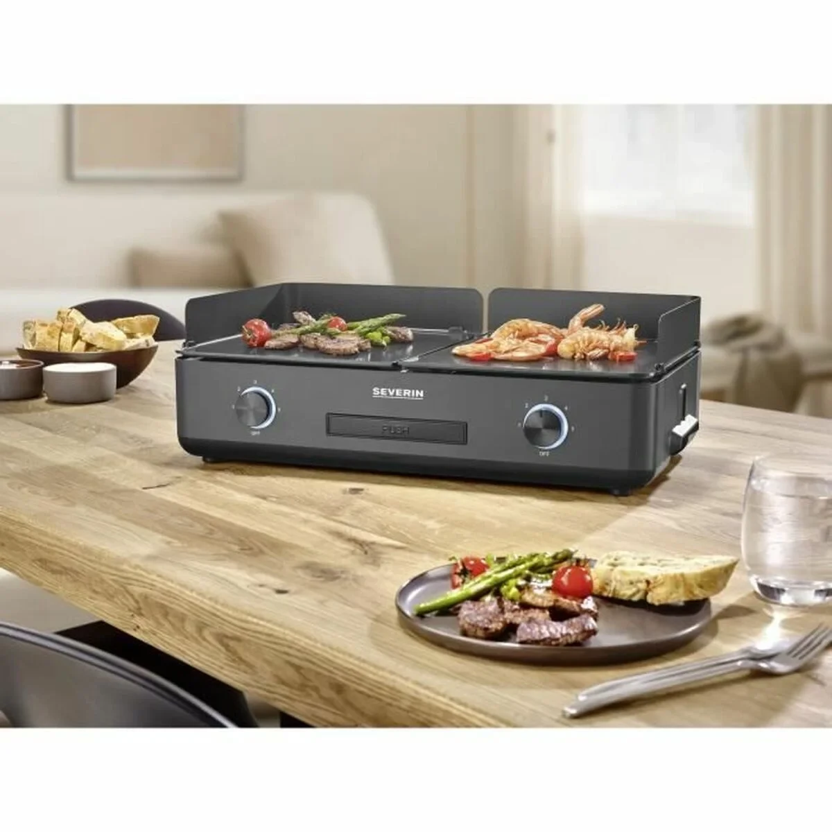 Plancha de Cocina Severin Negro