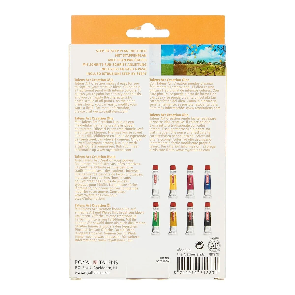 Pintura Talens Art Creation Multicolor 12 ml 8 Piezas
