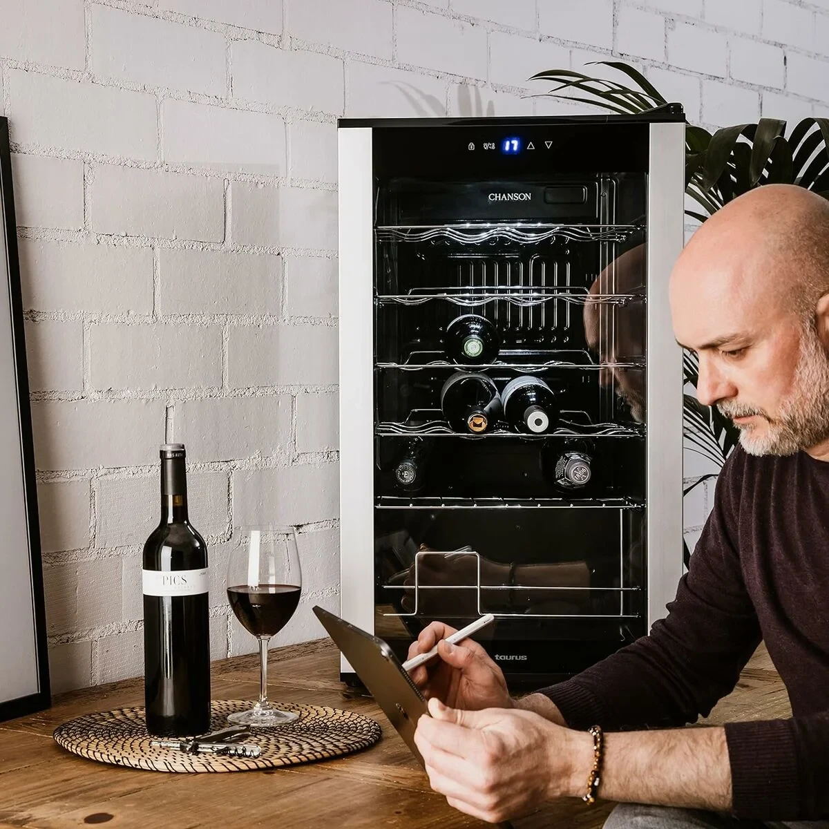 Vinoteca Taurus CHANSON 24 43 x 45 x 74 cm Gris