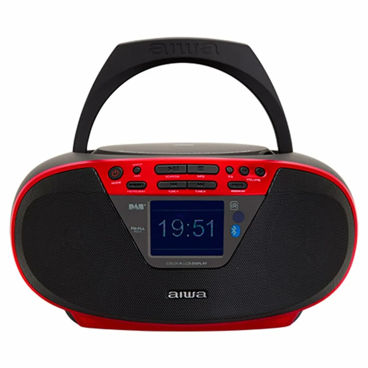 Radio CD MP3 Aiwa BBTU500DAB/RD Rojo FM