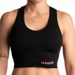 Top Deportivo de Mujer Hanker Cane  Negro Running