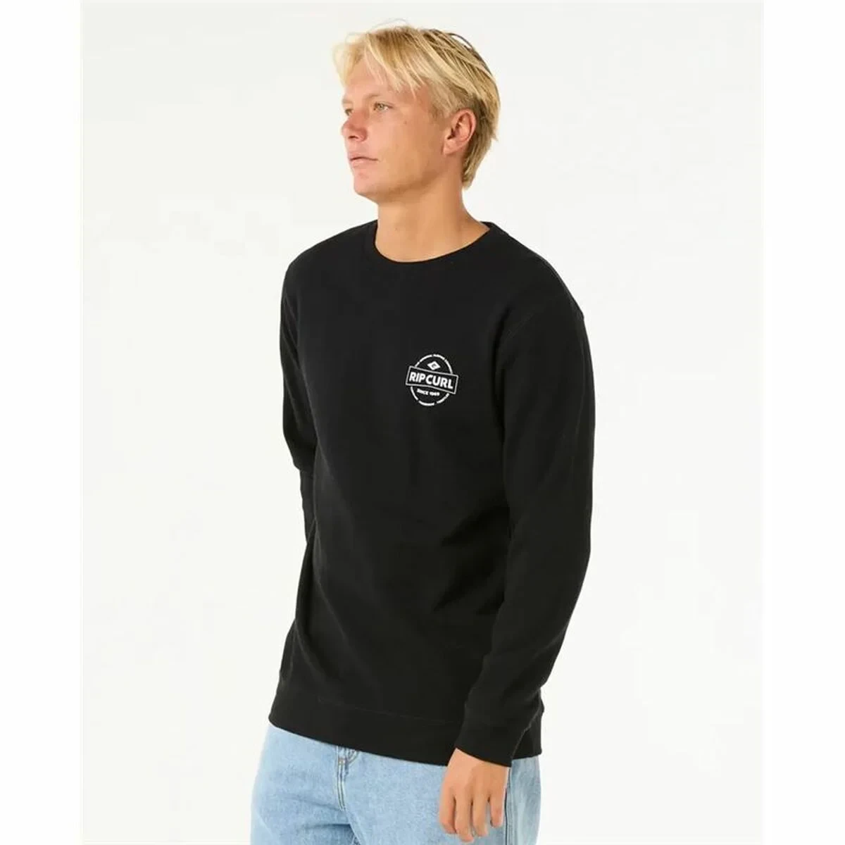 Sudadera sin Capucha Hombre Rip Curl Stapler Crew Negro