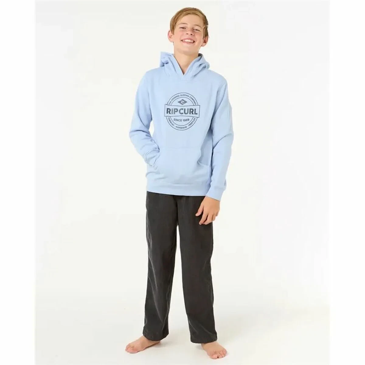 Sudadera con Capucha Niño Rip Curl Stapler Hood Azul