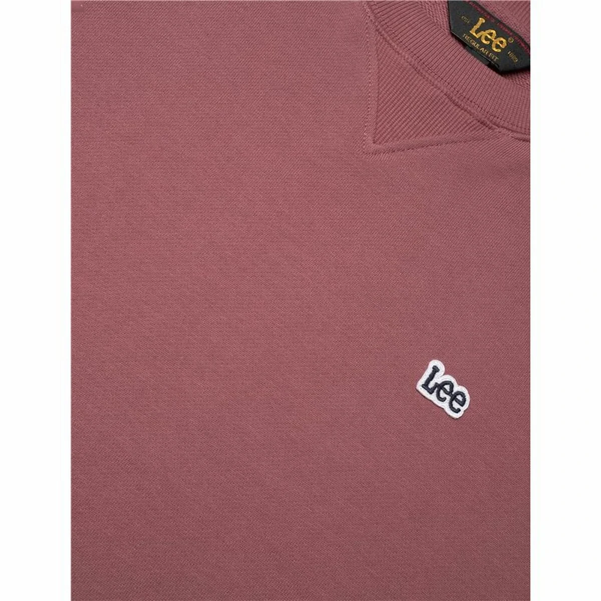 Sudadera sin Capucha Hombre Lee Lee Patch Crew Sws Rojo Carmesí