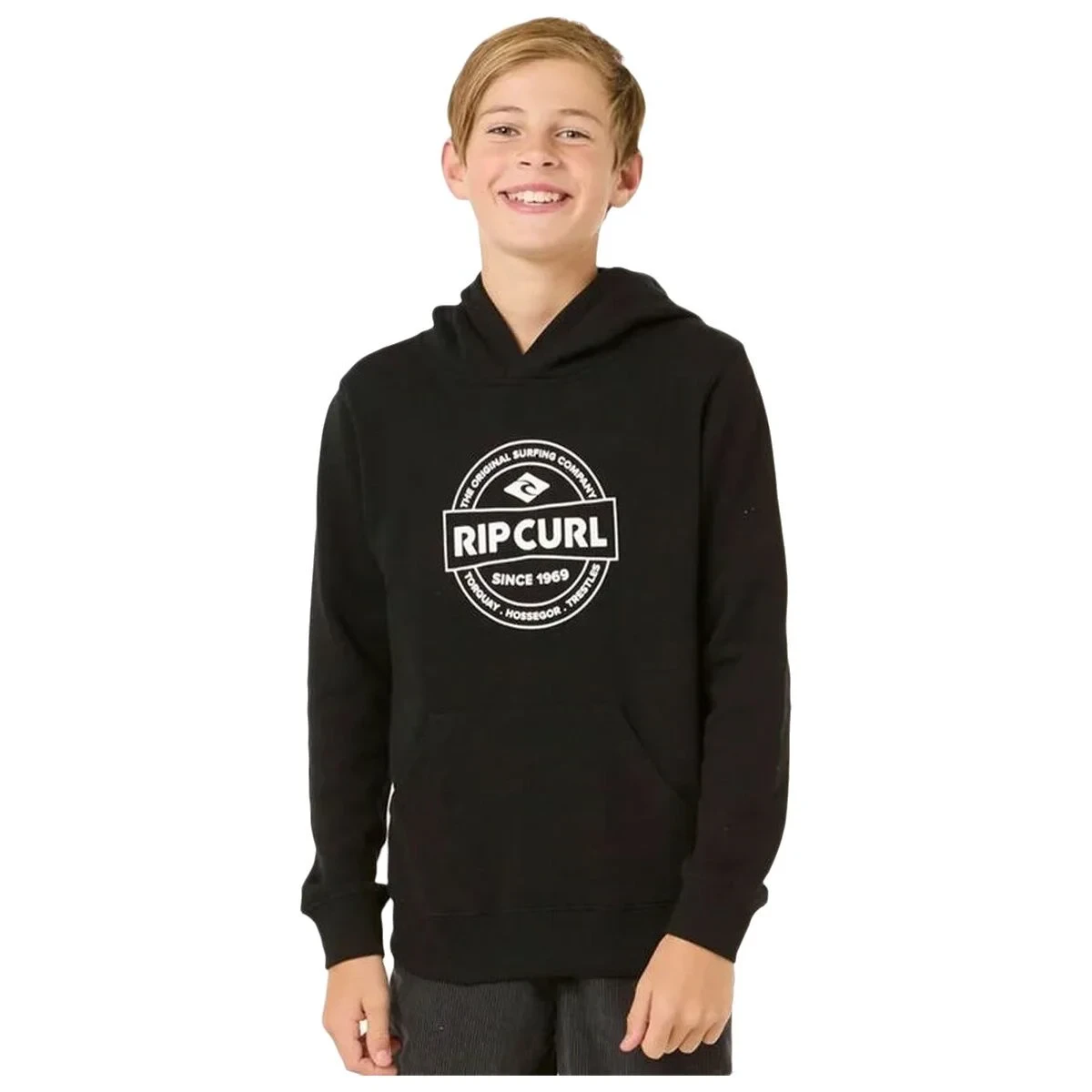 Sudadera con Capucha Niño Rip Curl Stapler Hood Negro