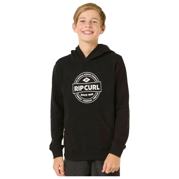 Sudadera con Capucha Niño Rip Curl Stapler Hood Negro