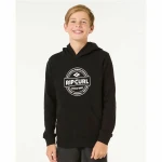 Sudadera con Capucha Niño Rip Curl Stapler Hood Negro