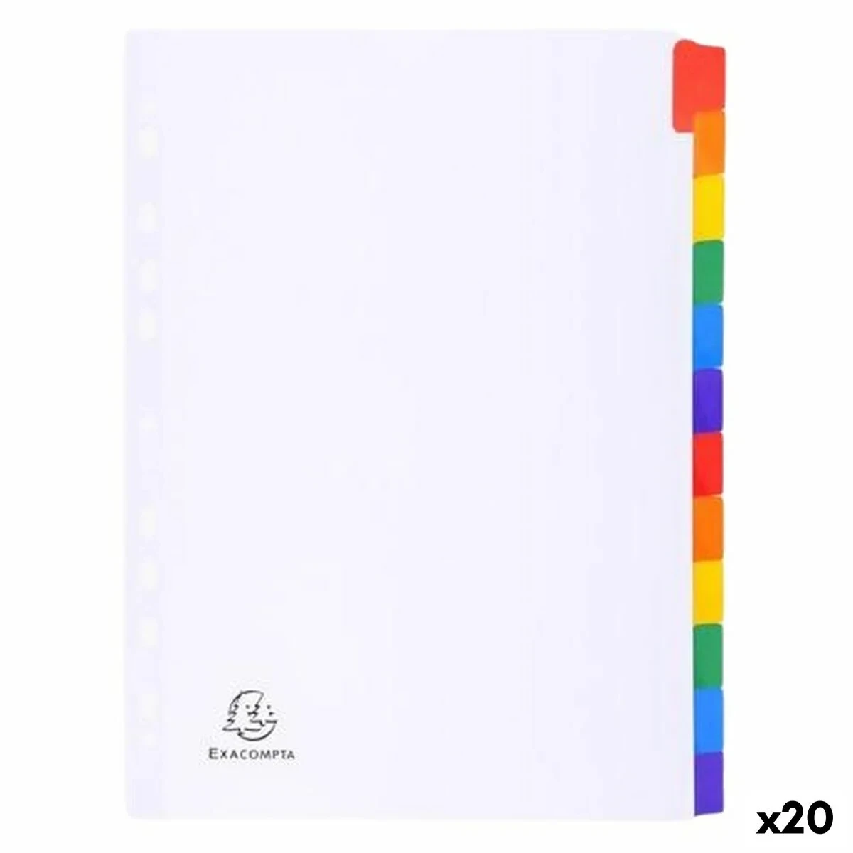 Separadores Exacompta Blanco A4 (20 Unidades)