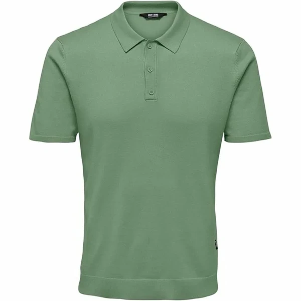 Polo de Manga Corta Hombre Only & Sons Onswyler Life Reg 14 Ss Knit Verde