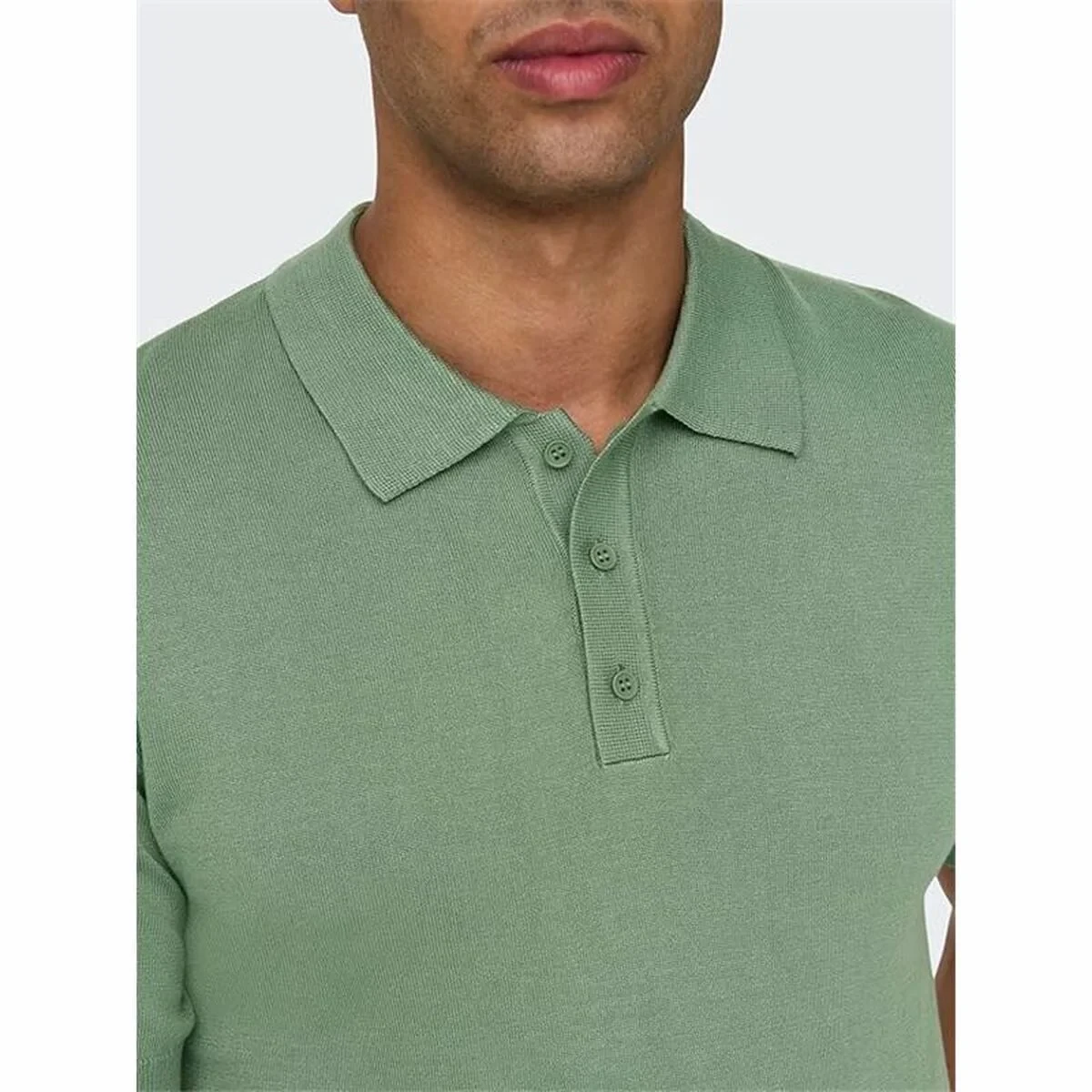 Polo de Manga Corta Hombre Only & Sons Onswyler Life Reg 14 Ss Knit Verde