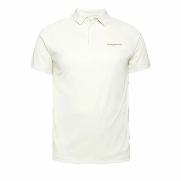 Polo de Manga Corta Hombre Trangoworld Bonete  Blanco