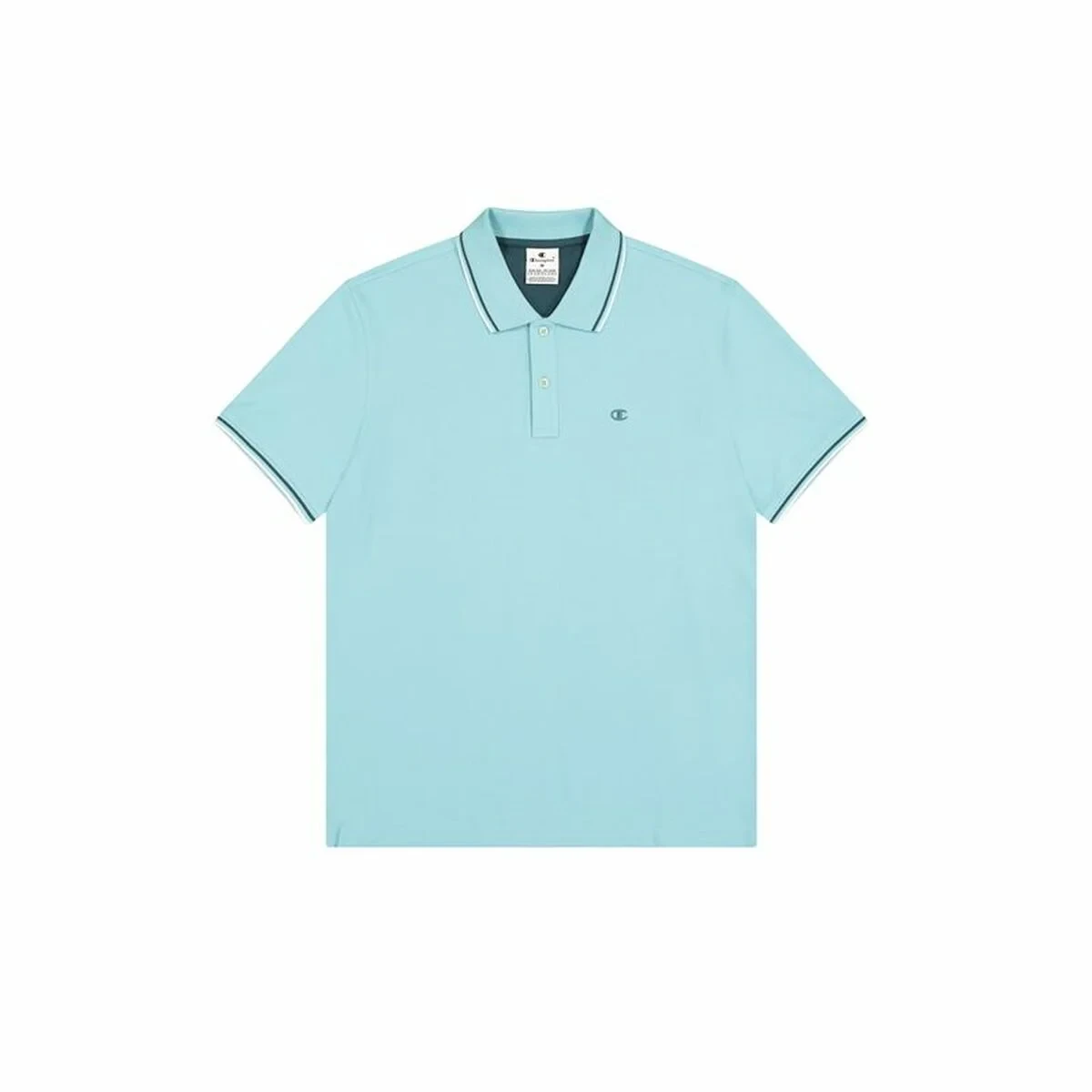 Polo de Manga Corta Hombre Champion Azul