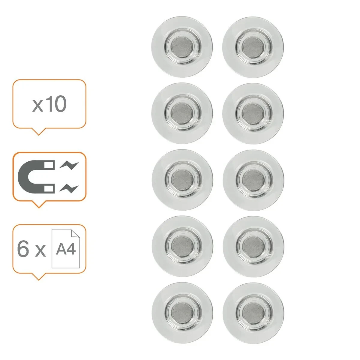 Pizarra magnética Nobo Plateado