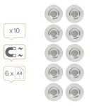 Pizarra magnética Nobo Plateado