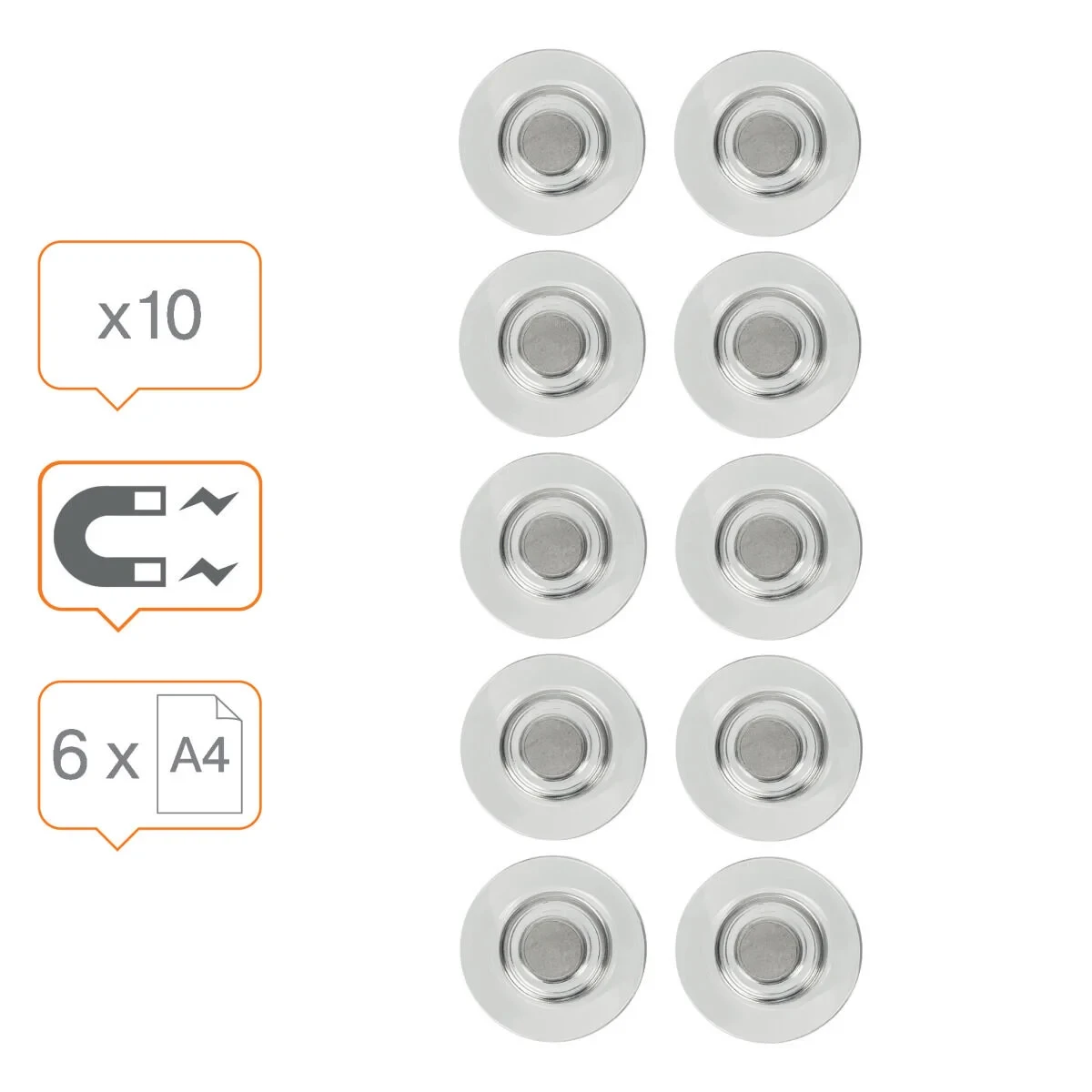 Pizarra magnética Nobo Plateado